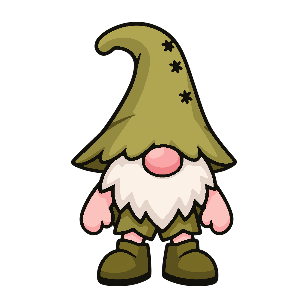 Olive hat gnome