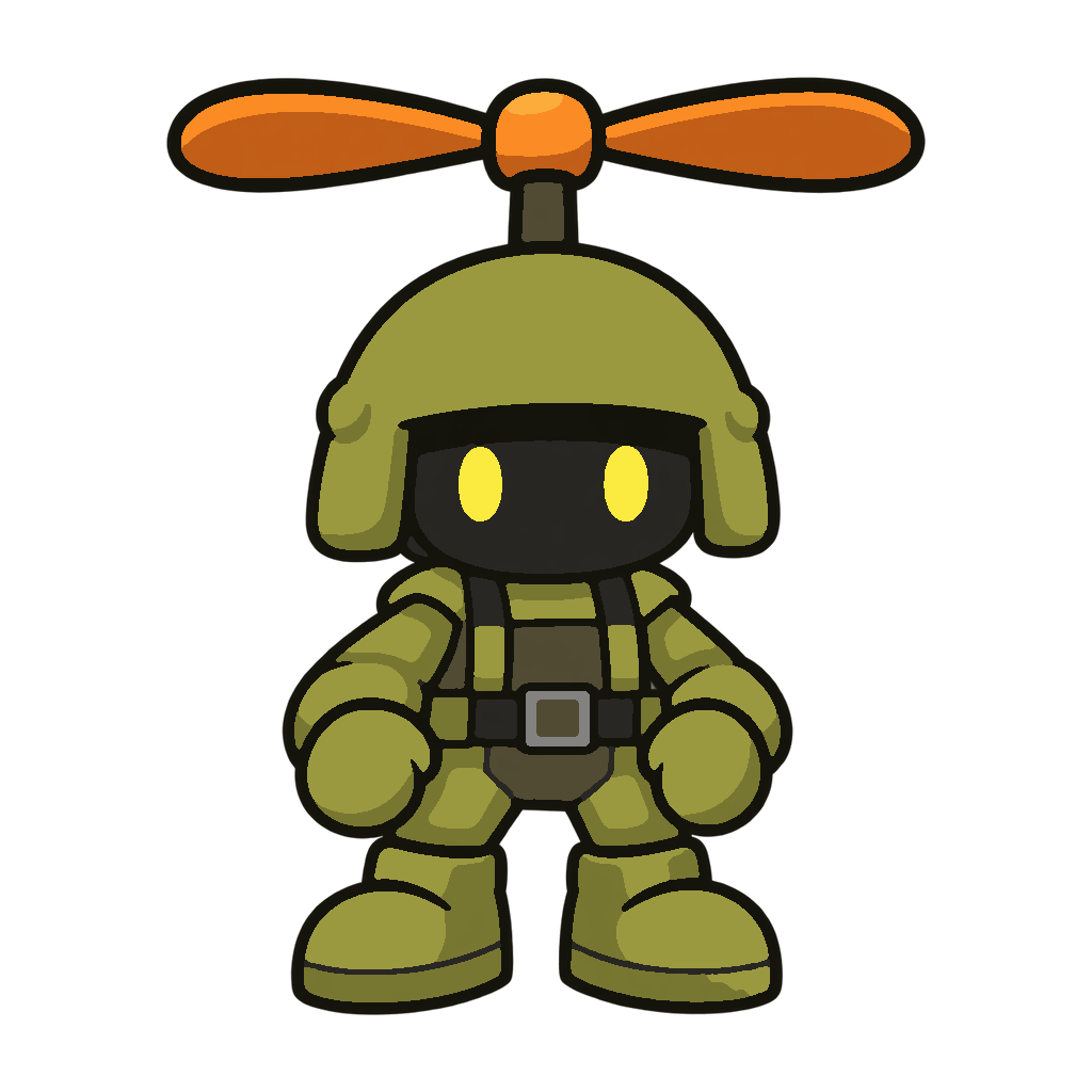 Helicopter soldier