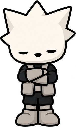 Spiky-haired fighter